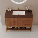 36" Modern Free-Standing Bathroom Vanity with Seamless Ceramic Sink