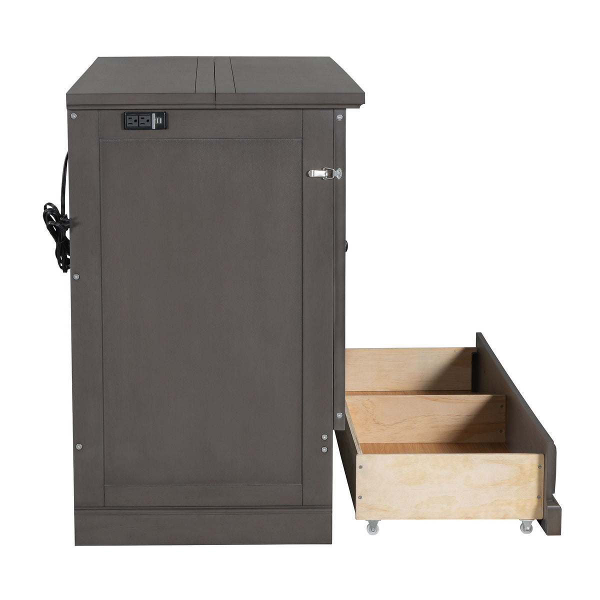 Murphy Bed Chest Cube Cabinet With Charging Station And Large Storage Drawer, photo 20 of 22