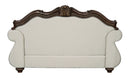 Pierce - Loveseat With 3 Pillows - Beige / Cherry