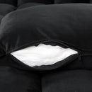 55.3" 4-1 Multi-functional Sofa Bed with Cup Holder and USB Port for Living Room or Apartments Black