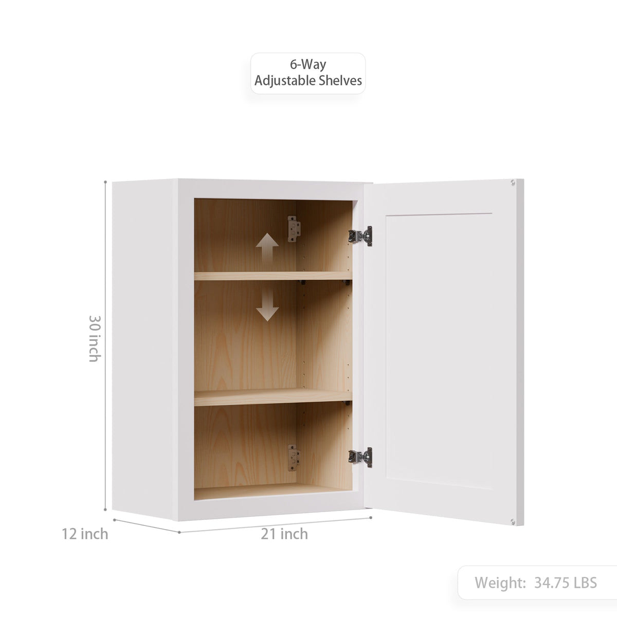 Maximize Small Space 21" Solid Wood Shaker Cabinet, photo 2 of 7