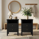 Fluted Nightstand With 2 Drawers by HouseOfZazla