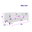 Modern Sofa With Button Tufting, Upholstered Couch For Living Room by HouseOfZazla