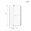 Durable Hardware Neo Angle Frameless Shower Door With Acrylic Base Combo by HouseOfZazla