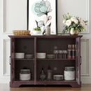 Spacious Sideboard With 3 Doors - Ox Blood Red by HouseOfZazla