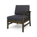 Perla 6-Piece Dark Grey Outdoor Sofa Set