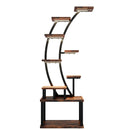 9 Tiered Indoor Plant Stand With 5 Adjustable Grow Lights by HouseOfZazla