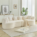 Curved Sectional Sofa - 111.5-inch Oversized Modern Design