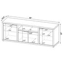 Noriega - 3 Piece TV Entertainment Center, Open & Concealed Storage - Wood