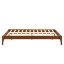 Solid Dry Bamboo Platform Bed Frame, With Slat Support by HouseOfZazla