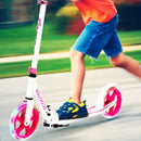 Portable Folding Sports Kick Scooter with LED Wheels-Pink by LJGDeals