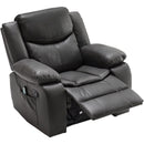 Recliner Chair With Vibration And Heating - Gray by HouseOfZazla