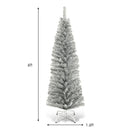 6 Feet Tinsel Tree Unlit Slim Pencil Christmas Tree by LJGDeals