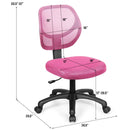 Low-back Computer Task Chair with Adjustable Height and Swivel Casters by LJGDeals