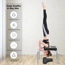 Yoga Iron Headstand Bench with PVC Pads for Family Gym-Black by LJGDeals