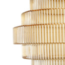 9.1x9.8" Tiered Geometric Amber Luster Clear Vase by HouseOfZazla