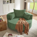360° Swivel Accent Barrel Chair With 3 Removable Pillows For Living Room by HouseOfZazla