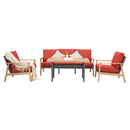 Outdoor Wicker Patio Furniture Sets 4 Pieces by HouseOfZazla