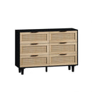 43.31"6-Drawers Rattan Storage Cabinet Rattan Drawer,for Bedroom,Living Room,Black