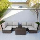 Stylish Modular Wicker Patio Seating Group by HouseOfZazla