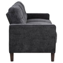 Bowen II 3-piece Upholstered Track Arm Sofa Set Steel Grey