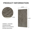 3D Faux Stone Wall Panels, 6 PCS PU Wainscoting Panel