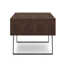 Lowry - Lift Top Coffee Table - Distressed Charcoal Brown