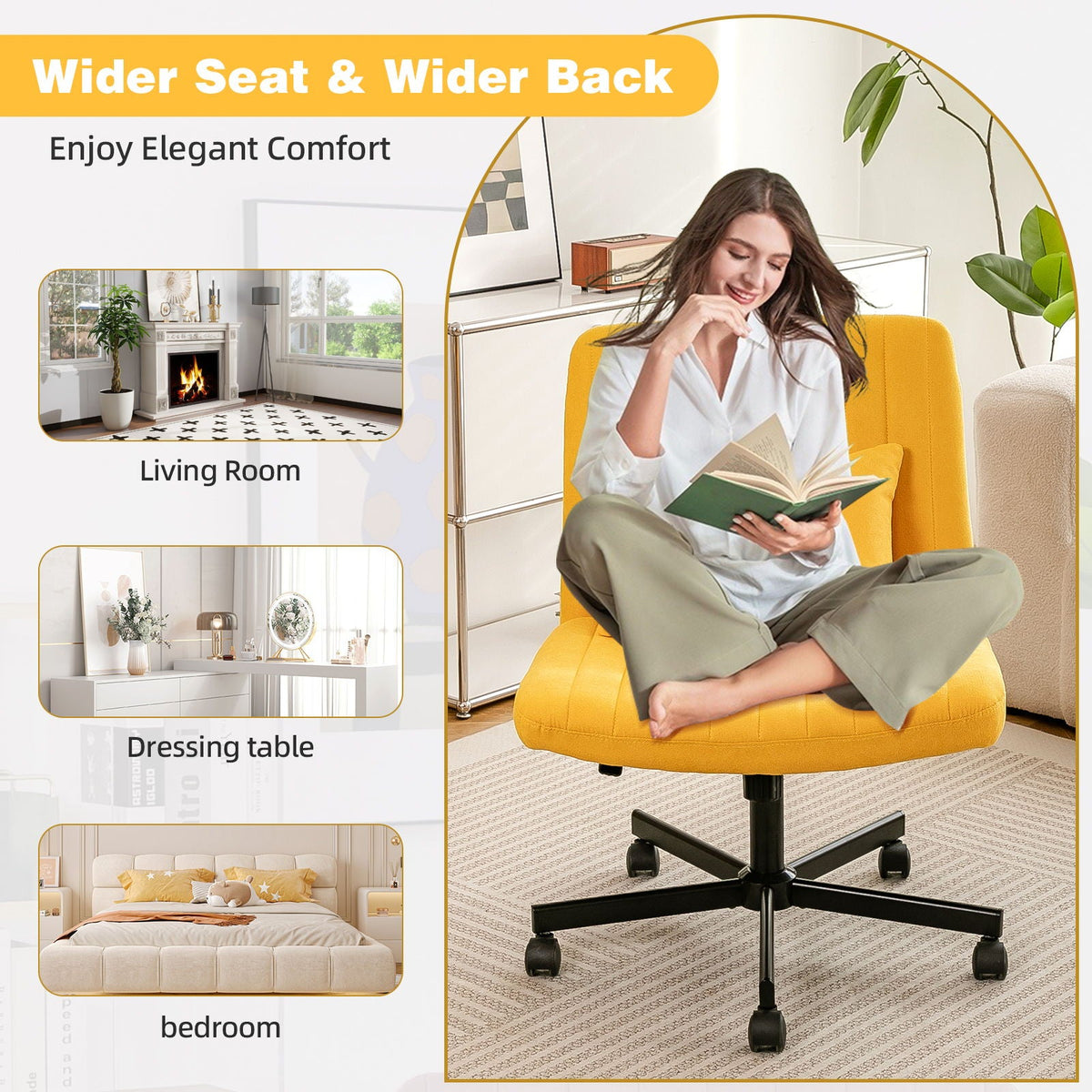 Criss Cross Office Chair With Adjustable Height, Ergonomic Design, photo 26 of 35