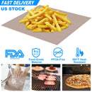 BBQ Grill Mat Non-Stick Mesh Mat Baking Sheet Liner Reusable Reversible Washable for Outdoor Gas Charcoal