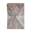 Round Outdoor Geometric End Table - Marble by HouseOfZazla