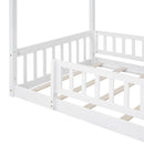 Bed House Bed Frame With Fence by HouseOfZazla