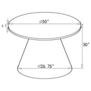 Earline - Round Dining Table - White Marble