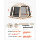 Screen House Tent, 12 x 11 ft, 10-12 Person Portable Canopy by HouseOfZazla
