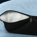 80.3" Pull Out Sofa Bed Modern Padded Upholstered Sofa Bed, Linen Fabric 3 Seater Couch with Storage Chaise and Cup Holder, Small Couch for Small Spaces