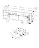 TV Stand, Console, Media Entertainment Center, Storage Cabinet, Glossy Contemporary & Modern - White by Unique Piece Furniture