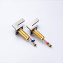 8 inch Widespread Bathroom Faucet Matte Black Bathroom Faucets for Sink 3 Hole Brass 2 Handle Lavatory Square Faucet Modern rv Bathroom Faucets