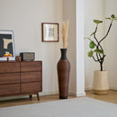 Tall Standing Designer Floor Vases With Elegant 2 Tone Finishes Ideal For Decorating Living Rooms, Bedrooms, Entryways Perfect For Decorating Your Home - Black / Gray by HouseOfZazla