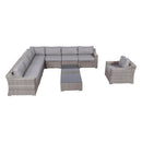 Outdoor Wicker Conversation Set With Cushions, All Weather by HouseOfZazla