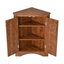 Triangle Bathroom Storage Cabinet With Adjustable Shelves, Freestanding Floor Cabinet For Home Kitchen by Unique Piece Furniture