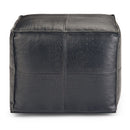 Bowen - Square Pouf - Black