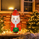 Outsunny 3.4' Christmas Inflatable Hanging Santa Claus