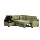 Sleeper Sofa Bed, 2 In 1 Pull Out Sofa Bed L Shape Couch With Storage Ottoman For Living Room, Bedroom Couch And Small Apartment by HouseOfZazla