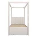 Upholstery Canopy Platform Bed With Trundle And Three Storage Drawers by HouseOfZazla