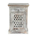 Wooden Nightstand With 1 Drawer 1 Door by HouseOfZazla