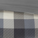 7 Piece Herringbone Comforter Set Grey Cal King