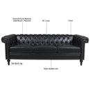 83.66 Inch Width Traditional Square Arm removable cushion 3 seater Sofa