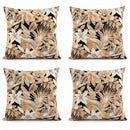 4 Pack Outdoor Pillow Covers - Water-Repellent Decorative Cushion Covers