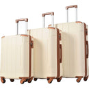 Hardshell Luggage Sets 3 Pcs Spinner Suitcase with TSA Lock Lightweight 20"24"28"
