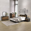 Eos - Dresser - Walnut & Black