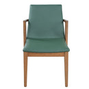 Dining Chairs (Set of 2) - Green / Walnut by HouseOfZazla